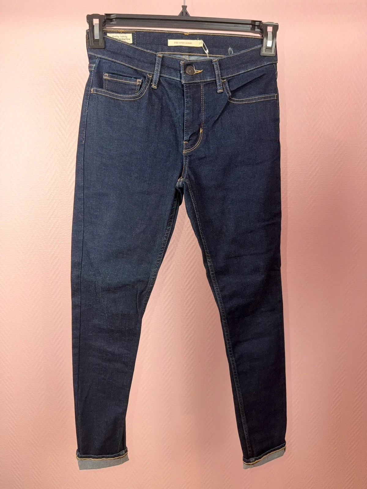 Jeans femme Levi's 710 super skinny taille 27 – photo 2